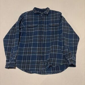 Woolrich Shirt Jacket Shacket Mens Large Plaid Heavyweight Outdoor Springs